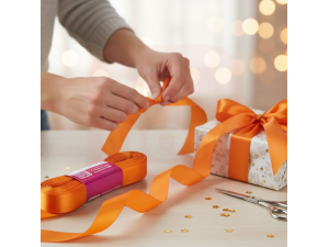 Fita de Cetim 15mm Laranja