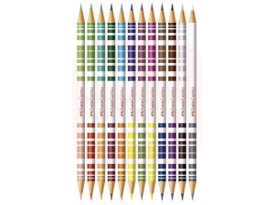 Lápis de Cor 12/24 Cores Bicolor - Faber Castell
